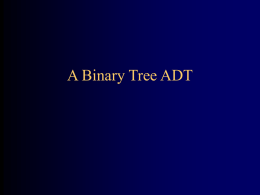 A Binary Tree ADT