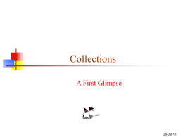 Collections: A First Glimpse