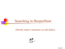 Searching for Beepers