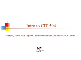 Intro to CIT594