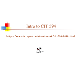 Introduction to CIT594