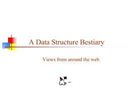 Data structures bestiary