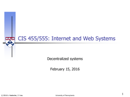 Decentralized systems
