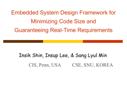 Minimizing Code Size and Guaranteeing Real-Time Requirements