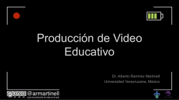 Presentación del Curso de producción de video Educativo (PPTX) 