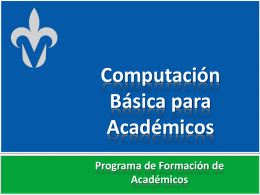 Computacion Basica para Academicos