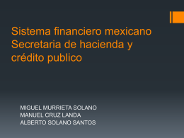 1 Sistema financiero mexicano