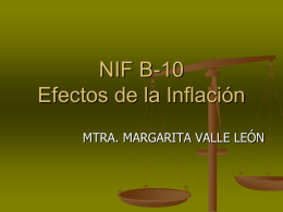 NIF B-10 EFECTOS DE LA INFLACION
