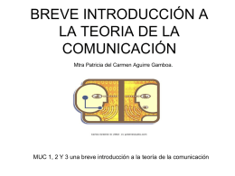 BREVE INTRODUCCIÓN A LA TEORIA DE LA COMUNICACIÓN-PAG