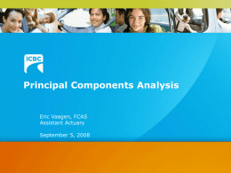 Principal Components Analysis