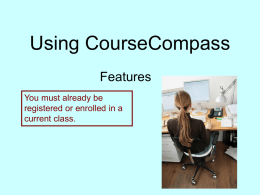 For all students who use CourseCompass