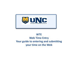 How to enter your time on the Web