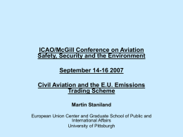 Martin Staniland - Civil Aviation and the E.U. Emissions Trading Scheme