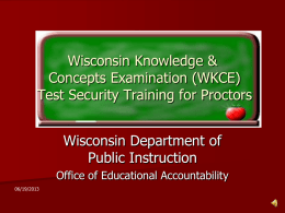 Proctor test security Training .ppt