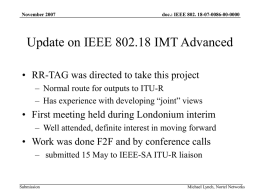 18-07-0086-00-0000_Update_ on_ 802.18_IMT_Advanced.ppt