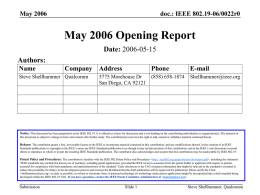 19-06-0022-00-0000-May-2006-Opening-Report.ppt