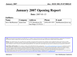 19-07-0002-00-0000-January-2007-Opening-Report.ppt