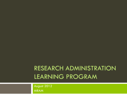 Learning Program Report 8-2012.pptx