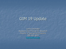 GIM 19 Update 7-15-MRAM
