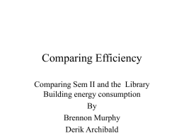 Efficiency of Sem II vs Library buildings