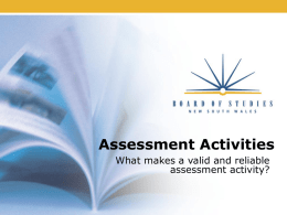assessment activity preliminary