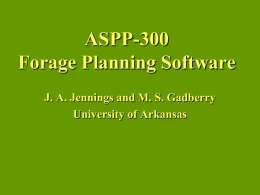 Arkansas Seasonal Pasture Planner - 300