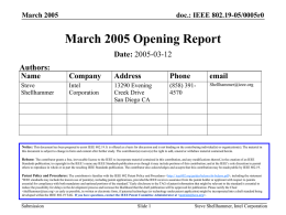 19-05-0005-00-0000-March-2005-Opening-Report.ppt