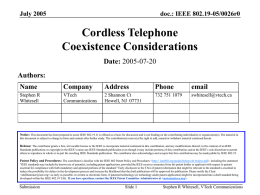 19-05-0026-00-0000_Cordless_Telephone_Coexistence_Considerations.ppt