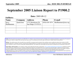 19-05-0031-00-0000-Sept-2005-Liaison-Report-to-P1900.2.ppt