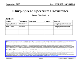 19-05-0038-00-0000-Chirp-Spread-Spectrum-Coexistence.ppt
