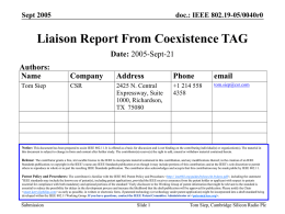 19-05-0040-00-0000_liaison-report-from-coexistence-tag.ppt