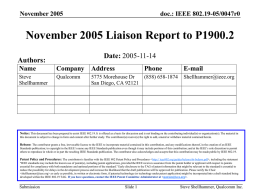 19-05-0047-00-0000-November-2005-Liaison-Report-to-P1900.2.ppt