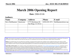 19-06-0009-00-0000-March-2006-Opening-Report.ppt