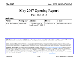 19-07-0013-00-0000-May-2007-Opening-Report.ppt