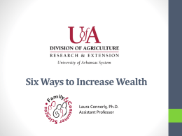 Six Steps to Wealth -- PowerPoint