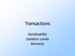 Introduction to Transactions