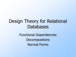 Design Theory for Relations