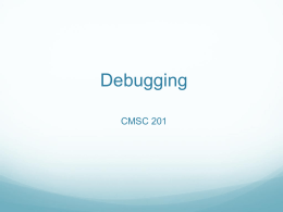 Debugging and Trouble Shooting