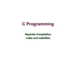Program Organization