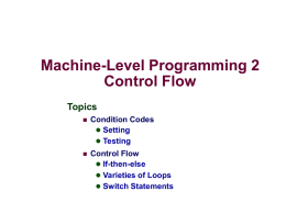 Conditions and Loops