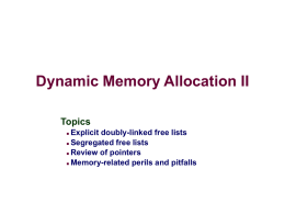 Dynamic Memory 2