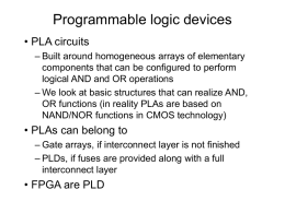 Programmable logic devices part 1