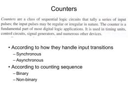 Moduler Sequential Logic: counters, part1.