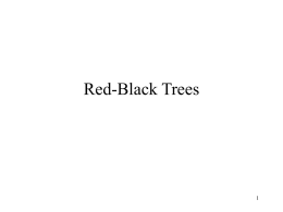 Red-Black Tree (1) -- PPT