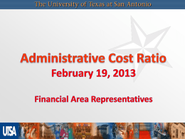 Administrative Cost Ratio