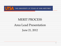 Merit Presentation to Area Leads-06/21/12