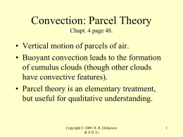 Lecture 7, Dry Parcel Theory