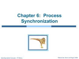 [slides] Process synchronization