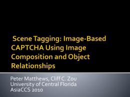 Scene Tagging: Image-Based CAPTCHA Using Image Composition and Object Relationships