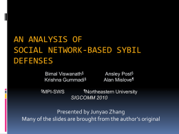 An Analysis of Social Network-Based Sybil Defenses